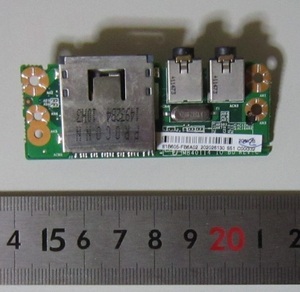 2072 MouseComputer ノートパソコン 部品 LB-F301S SDカードスロット/e-SATA/オーディオ(マイク、ヘッドホン) 基板