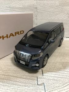 1/30 トヨタ 新型アルファード ハイブリッド ALPHARD 前期 カラーサンプル ミニカー 非売品　グレイッシュブルーマイカメタリック