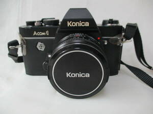 ■IK コニカ ACOM-1 カメラ レトロ 日本製 / KONICA HEXANON AR 50㎜F17 / LENS MADE IN JAPAN 55Φ / 動作未確認 ジャンク扱い