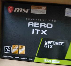 新品　MSI GeForce GTX 1660 SUPER AERO ITX OC