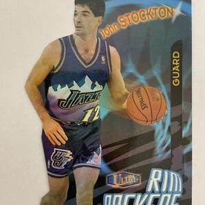 NBAカード　ジョン・ストックトン　JOHN STOCKTON FLEER ULTRA RIM ROCKERS FLEER’97-‘98 ( 8 OF 12 RR)