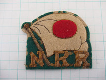 100670a【メ便】N.R.R 日本陸上競技連盟 ワッペン/中古品/8×6.7cm/経年保管品/メール便発送可能商品_画像1