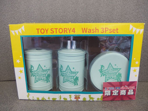 200359s【TOY STORY4 Wash 3P Set】トイ・ストーリー4 ウォッシュ3点セット/未使用品/アミューズメント景品/歯ブラシスタンド・ボトル他