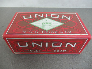 900461S [Showa Retro Union Soap Paper Box Pement Box] Союз туалет SORP/Подержанные товары/12,5x23xm/Dirty, Itami и т. Д.
