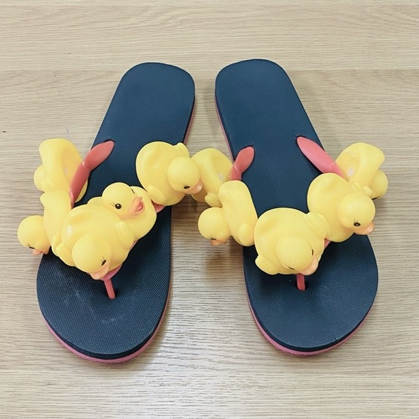 【希少品】5TOY はやとちり DOG アヒル ビーチサンダル BLACK RED YELLOW / ドッグ 原宿 高円寺 SANDAL