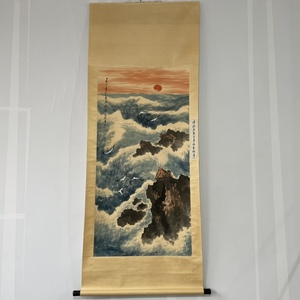 【典藏*字画*山水圖*傅抱石】書法画 超美品 書画 古賞物 中国時代美術