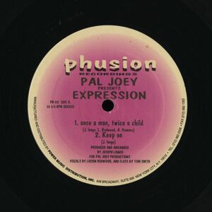 試聴 Pal Joey Presents Expression - Once A Man Twice A Child / Keep On [12inch] Phusion US 1994 House