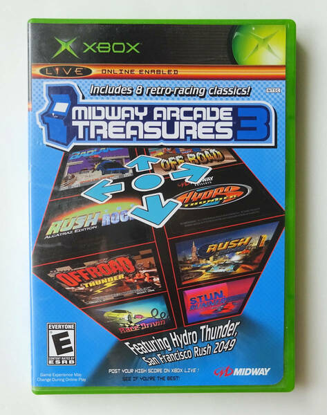 ミッドウェイ・アーケードトレジャー3 MIDWAY ARCADE TREASURES VOL.3 北米版 ★ XBOX ソフト