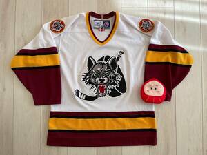 Chicago Wolves AHL hockey jersey white Home 