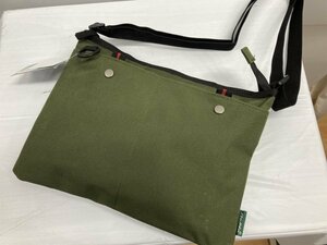 sakoshu shoulder bag polyester canvas super light weight green group khaki 2 National Trend* unused cheap!