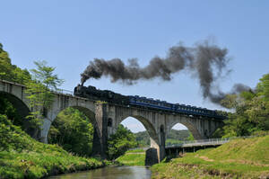  railroad teji photograph image SL Milky Way Dream D51 boiler stone line trial run 4