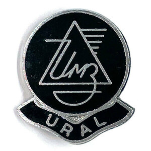 ウラル ロゴ ピンバッジ URAL Logo Pin サイドカー バイカー ロシア ピンズ Biker Pins