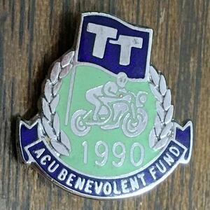 アイルオブマン ピンバッジ 1990 ISLE OF MAN 1990 Pin マン島 TTレース トリスケリオン Vintage UK Triskelion Biker Caferacer Pins