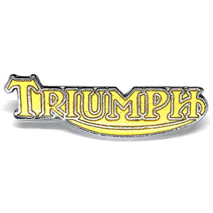 トライアンフ ビンテージ ロゴ ピンバッジ Triumph Vintage Logo Pin 英車 単車 バイク バイカー UK Biker Cafe Racer Caferacer