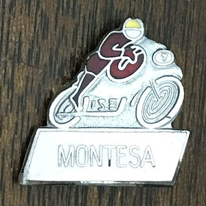 モンテッサ ライダー ビンテージ ピンバッジ MONTESA Rider Vintage Pin イタリア 伊車 ピンズ Pins Moto Bike Italy