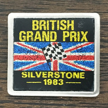 ブリティッシュグランプリ シルバーストーン 1983 ピンバッジ BRITISH GRAND PRIX SILVERSTONE 1983 Pin 英国 英車 バイカー Race Racer UK_画像1