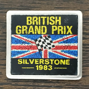 ブリティッシュグランプリ シルバーストーン 1983 ピンバッジ BRITISH GRAND PRIX SILVERSTONE 1983 Pin 英国 英車 バイカー Race Racer UK