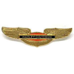 ハーレーダビッドソン ウィング/ロゴ 大型 ビンテージ ピンバッジ Harley Davidson Wing/Logo Pin ハーレー・ダビッドソン バイカー Pins