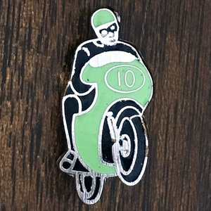 カフェレーサー ビンテージ ピンバッジ Caferacer Vintage Pin バイク バイカー ライダー UK Cafe Racer Biker Rider