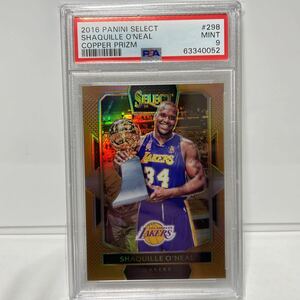 【 PSA 9 】 Shaquille O’Neal /49 Copper Prizm 2017-18 Panini NBA Select