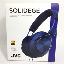 【中古】JVCケンウッド SOLIDEGE ステレオヘッドホン HA-SD7-A ハイレゾ音源対応 ブルー_画像1