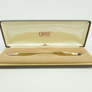 【中古】CROSS クロス クラシックセンチュリー 10金張 ボールペン ツイスト式 ゴールド
