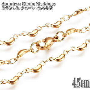  stainless steel chain moon chain 45cm Gold necklace stainless steel necklace Stainless Moon stainless steel chain moon three day month 