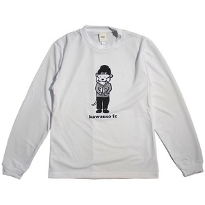 ale (アレ) KAWAUSO L/S プラクティス シャツ (3L) WHITE | soccer futsal サッカー フットサル ホワイト プラシャツ 長袖 白