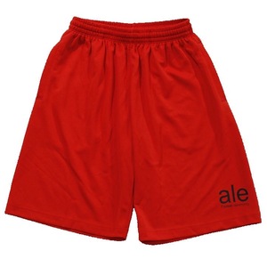 メール便可能! ale (アレ) ベーシック ロゴ プラクティス パンツ (M) RED | soccer futsal サッカー フットサル レッド プラパン