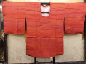 きもの今昔３２６９　道行コートコレクション　正絹膨れ織石垣風柄　シミ汚れ問題なし