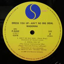 【12''】Madonna - Dress You Up ~ Ain't No Big Deal - P-5202 - *16_画像5