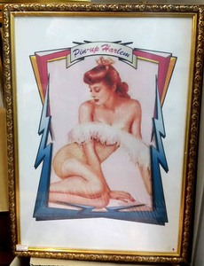  all ti-z antique Vintage manner amount picture frame frame wall decoration pin nap girl 40s 50s sexy bar gas girl 17