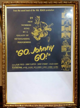 オールディーズ アンティーク ビンテージ風 額 額縁 フレーム 壁飾り go johnny go ドゥーワップ ロカビリー チャックベリー 34_画像1