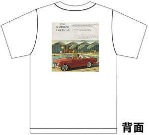 アドバタイジング AMC 3089 白 Ｔシャツ 1961 ランブラー アンバサダー アメ車 ホットロッド アドバタイズメント ロカビリー