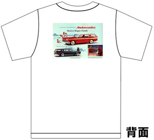 アドバタイジング AMC 3141 白 Ｔシャツ 1958 1957 ランブラー アンバサダー アメ車 ホットロッド アドバタイズメント