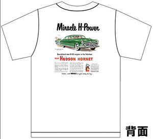 アドバタイジング ハドソン 白 2737 Ｔシャツ 1951 1950 ホーネット ジェット ワスプ hudson アメ車 オールディーズ ロカビリー