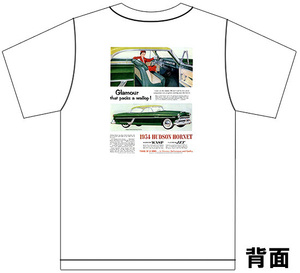 アドバタイジング ハドソン 2708 白 Ｔシャツ1957 1956 1955 1954 ホーネット ジェット ワスプ hudson アメ車 オールディーズ