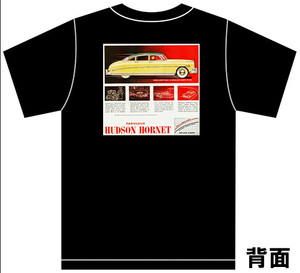 アドバタイジング ハドソン 2726 黒 Ｔシャツ 1953 1952 ホーネット ジェット ワスプ hudson アメ車 オールディーズ ロカビリー