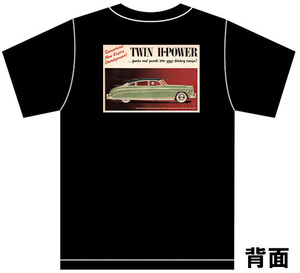 アドバタイジング ハドソン 2727 黒 Ｔシャツ 1953 1952 ホーネット ジェット ワスプ hudson アメ車 オールディーズ ロカビリー