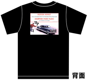 アドバタイジング ハドソン 2721 黒 Ｔシャツ 1953 1952 ホーネット ジェット ワスプ hudson アメ車 オールディーズ ロカビリー