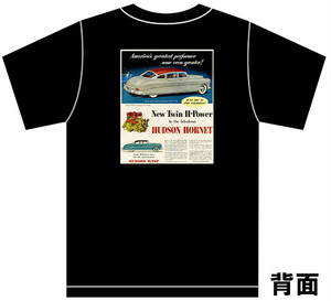 アドバタイジング ハドソン 2725 黒 Ｔシャツ 1953 1952 ホーネット ジェット ワスプ hudson アメ車 オールディーズ ロカビリー