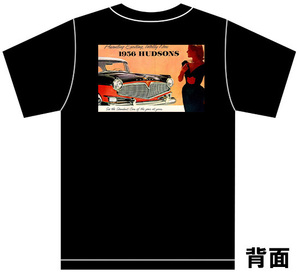 アドバタイジング ハドソン 2717 黒 Ｔシャツ1957 1956 1955 1954 ホーネット ジェット ワスプ hudson アメ車 オールディーズ