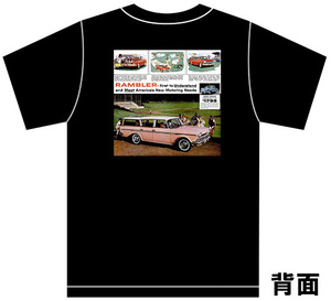 アドバタイジング AMC 3105 黒 Ｔシャツ 1960 ランブラー アンバサダー メトロポリタン アメ車 ホットロッド アドバタイズメント