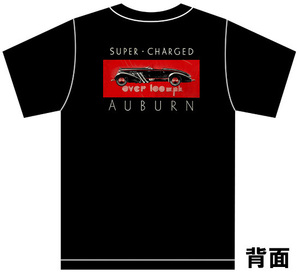 アドバタイジング オーバーン 3168 黒 Ｔシャツ 1935 1936 スピードスター オーバン アメ車 ホットロッド auburn