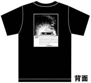 アドバタイジング コード 3212 黒 Ｔシャツ 1931 1930 アメ車 cord ホットロッド クラシックカー ビンテージ アドバタイズメント