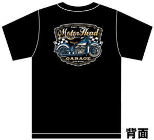 * Motorhead ガレージ Tシャツ ホットロッド アメリカン 黒 H22 ハーレー インディアン レトロ クラッシック 旧車 ナックルヘッド