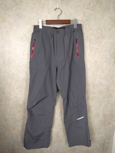  Hayabusa free knot BOWSUI( bow acid )/3 Layered pants * men's L size / gray / waterproof / fishing / outdoor / fishing /Y6207B