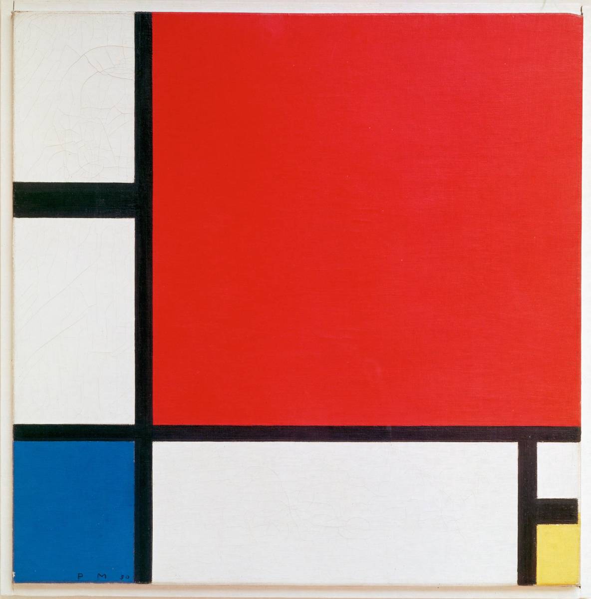 Neue Mondrian-Komposition von Rot, Blau, und Gelb. Hochwertiger Druck, Holzrahmen, Photokatalysatorbehandlung Sonderpreis: 1, 980 Yen (inkl. Versand) Jetzt kaufen, Kunstwerk, Malerei, Andere