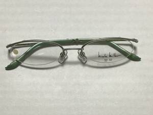  new goods * unused * NICOLE MILLER ( Nicole Miller ) lady's half rim frame 