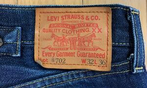 LEVI'S リーバイス 702XX ビッグE ビンテージ　革パッチ　赤ミミセルビッジ